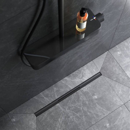 W01SC-S11-060-05BM MasterFlow Трап для душа линейный универс затвор Slim line 60см цвет черн мат W01SC-S11-060-05BM MasterFlow Трап для душа линейный универс затвор Slim line 60см цвет черн мат