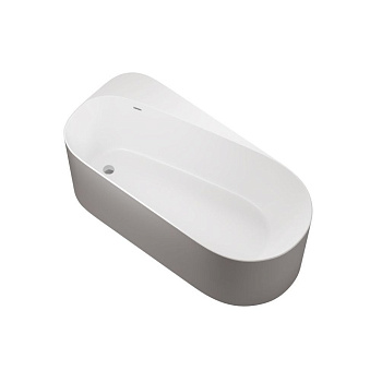 Акриловая ванна Allen Brau Priority 170x80 2.31001.21/PGM белый матовый/платиново-серый, шт