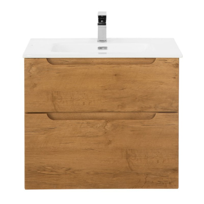 Тумба с раковиной подвесная BelBagno ETNA-H60 70 Rovere Nature, раковина белая Тумба с раковиной подвесная BelBagno ETNA-H60 70 Rovere Nature, раковина белая