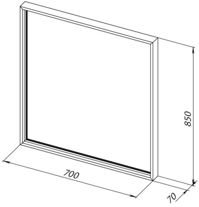 Зеркало Allen Brau Liberty 70 1.330013.BB черный браш Зеркало Allen Brau Liberty 70 1.330013.BB черный браш