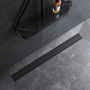 W02SC-U11-090-04BM PrimeFlow Трап для душа линейный универс затвор Tile 90см цвет черн мат