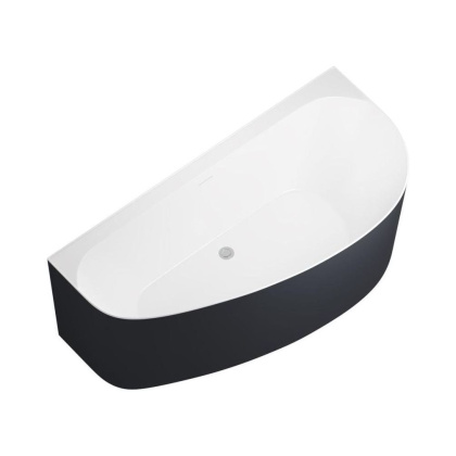 Акриловая ванна Allen Brau Priority 1600x780 2.31005.21A/AM антрацит/белый матовый, шт Акриловая ванна Allen Brau Priority 1600x780 2.31005.21A/AM антрацит/белый матовый, шт