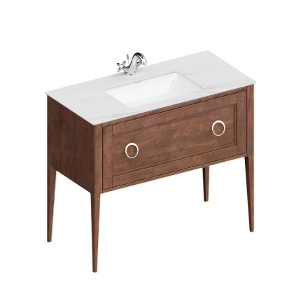 Тумба PLAZA Classic Neo напольная с ящиком 100, орех PL.CN.100.1\NUT.M Тумба PLAZA Classic Neo напольная с ящиком 100, орех PL.CN.100.1\NUT.M