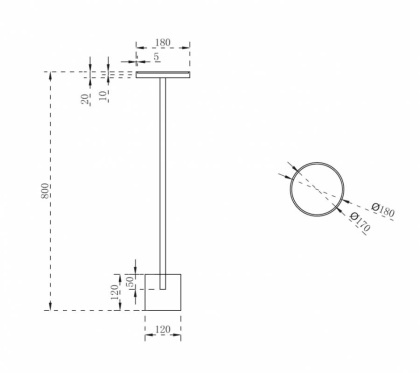 Стойка для ванной комнаты ABBER Stein AS1634MB черная матовая Стойка для ванной комнаты ABBER Stein AS1634MB черная матовая