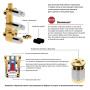 Душевая система Timo Tetra-Thermo SX-0179/17SM скрытого монтажа с термостатом, золото матовое Душевая система Timo Tetra-Thermo SX-0179/17SM скрытого монтажа с термостатом, золото матовое