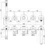 Смеситель для ванны с душем Paffoni Modular Box MDE001CR Смеситель для ванны с душем Paffoni Modular Box MDE001CR