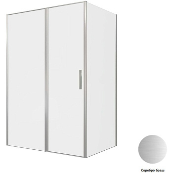 Душевой уголок Allen Brau Priority 140x100 3.31035.BA + 3.31047.BA серебро браш Душевой уголок Allen Brau Priority 140x100 3.31035.BA + 3.31047.BA серебро браш