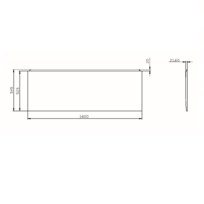 W94A-160-070W-P X-Joy панель фронтальная для ванны 160х70 W94A-160-070W-P X-Joy панель фронтальная для ванны 160х70