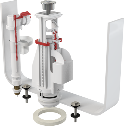 Выпускной комплект с двойной кнопкой, впускной механизм  Выпускной комплект с двойной кнопкой, впускной механизм