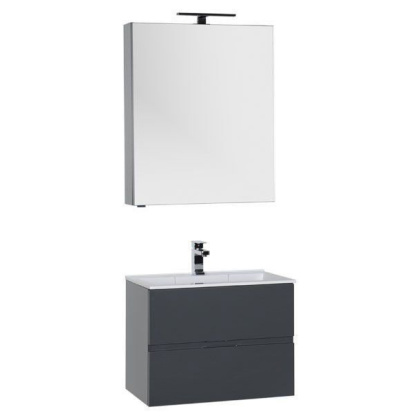 Мебель для ванной Aquanet Алвита 70 серый антрацит Мебель для ванной Aquanet Алвита 70 серый антрацит