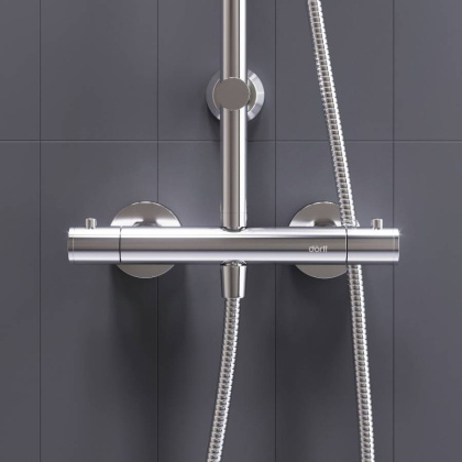 D0710400 New plus, душевая система с ТМС для душа, хром D0710400 New plus, душевая система с ТМС для душа, хром