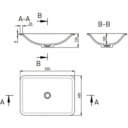 Встраиваемая раковина Salini Marea 06 S-Stone 55*40 цветная матовая (по RAL) 
Встраиваемая раковина Salini Marea 06 S-Stone 55*40 цветная матовая (по RAL)