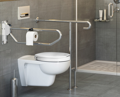 Поручень опорный настенный, подъемный