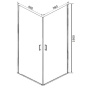 Душевой уголок Orange E04-100TCR без поддона 100х100, стекло прозрачное