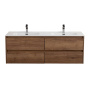 Тумба с четырьмя ящиками, столешницей и накладными раковинами подвесная BelBagno KRAFT 120 Rovere Nebrasca Nature Тумба с четырьмя ящиками, столешницей и накладными раковинами подвесная BelBagno KRAFT 120 Rovere Nebrasca Nature