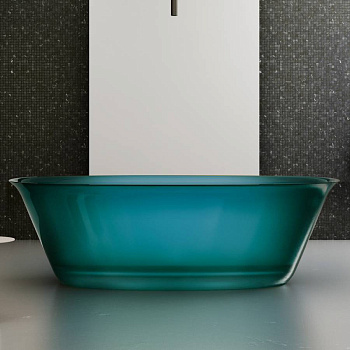 Прозрачная ванна ABBER Kristall AT9707Aquamarin бирюзовая Прозрачная ванна ABBER Kristall AT9707Aquamarin бирюзовая