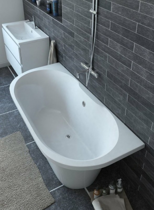 Ванна из искусственного мрамора Эстет Лира 170x80