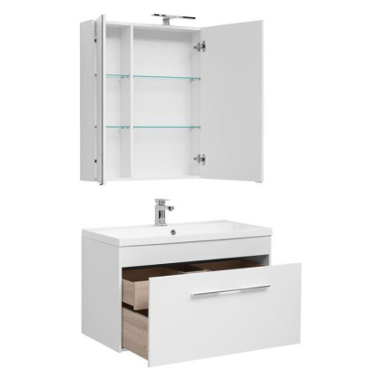 Мебель для ванной Aquanet Августа 100 белый (раковина Нота NEW) Мебель для ванной Aquanet Августа 100 белый (раковина Нота NEW)