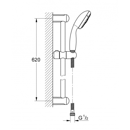 Душевой гарнитур Grohe Tempesta New 27795001 Душевой гарнитур Grohe Tempesta New 27795001