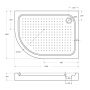 Акриловый поддон BelBagno TRAY-BB-RH-100/80-550-15-W-L Акриловый поддон BelBagno TRAY-BB-RH-100/80-550-15-W-L