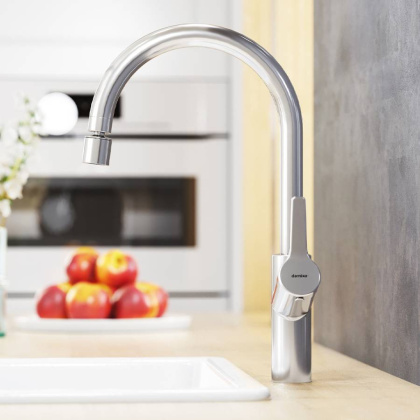 DX310722000 Eclipse, Смеситель Для кухни с двухрежимным регулируемым аэратором, Хром DX310722000 Eclipse, Смеситель Для кухни с двухрежимным регулируемым аэратором, Хром