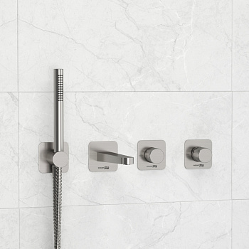 A6451.296.298.275.100.276 Встраиваемый комплект для ванны с лейкой и изливом