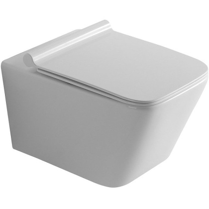 Унитаз подвесной безободковый Creto Logan L2 белый - (крышка в комплекте) 1002-001-L2W Унитаз подвесной безободковый Creto Logan L2 белый - (крышка в комплекте) 1002-001-L2W