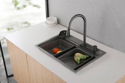 Кухонная мойка ABBER Wasser Kreis AF2194NG никель Кухонная мойка ABBER Wasser Kreis AF2194NG никель