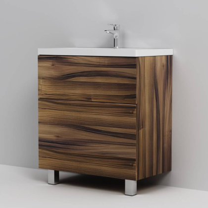 База под раковину, напольная, 75 см, 2 ящика, орех M90FSX0752HF