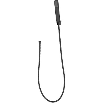 LUCE Ручной душ со шлангом и держателем, чёрный, LUC-DFS-NERO