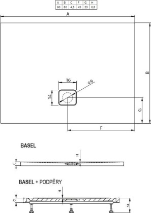 Акриловый душевой поддон Riho Basel 402 90x80 белый + сифон DC120050000000S Акриловый душевой поддон Riho Basel 402 90x80 белый + сифон DC120050000000S