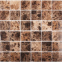Мозаика натуральный мрамор DARK EMPERADOR POLISHED 48х48, Classic
