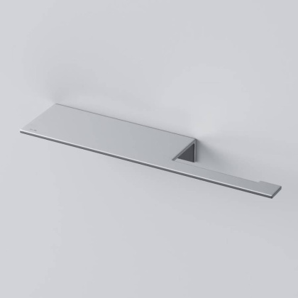 Держатель для туалетной бумаги Sense L с полкой, 3х30х8 см, цвет серебро, A7454300