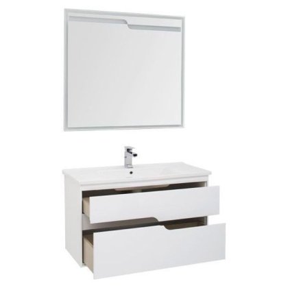 Мебель для ванной Aquanet Модена 100 белый Мебель для ванной Aquanet Модена 100 белый