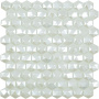 Стеклянная мозаика, DIAMOND 350D WHITE, Hexagon