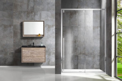 Душевая дверь Lugano VDS-1L140CL-1, 1400, хром, стекло прозрачное