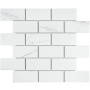 Керамическая мозаика, Brick Carrara Matt 45х95, Brick & Metro