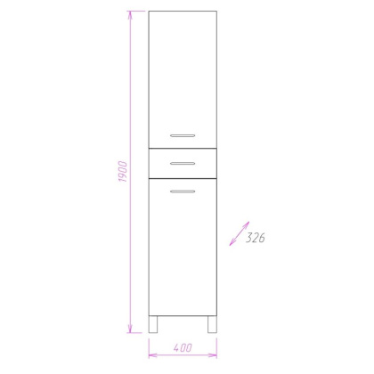 Пенал Onika Модерн 40 напольный, белый, с бельевой корзиной, левый Пенал Onika Модерн 40 напольный, белый, с бельевой корзиной, левый