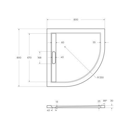 Экран для поддона из искусственного мрамора CEZARES TRAY-AS-R-80-100-SCR Экран для поддона из искусственного мрамора CEZARES TRAY-AS-R-80-100-SCR