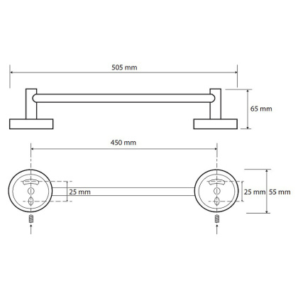 Полотенцедержатель 505 мм