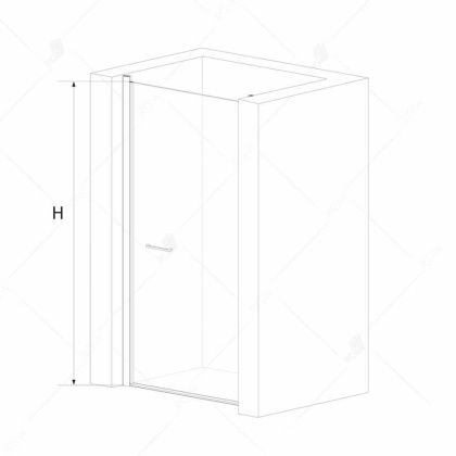 Душевая дверь RGW Passage PA-03 60 04080306-11 профиль Хром стекло прозрачное