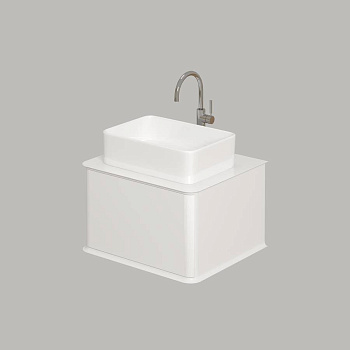 Тумба под раковину Creto Stella 60 см белый глянец, 16-CRE35/60