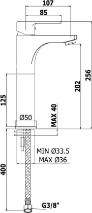 Смеситель для раковины Paffoni Red RED071CR105 хром
