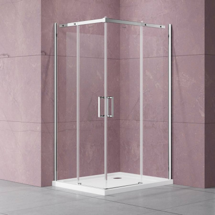 Душевой уголок Dice VSS-4D900CL, 900*900, хром, стекло прозрачное