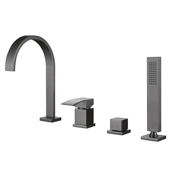 Смеситель ABBER Wasserfall AF8613NG на борт ванны, никель Смеситель ABBER Wasserfall AF8613NG на борт ванны, никель