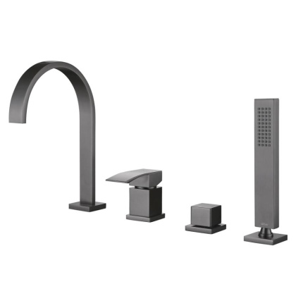 Смеситель ABBER Wasserfall AF8613NG на борт ванны, никель Смеситель ABBER Wasserfall AF8613NG на борт ванны, никель