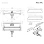 W01SC-U11-050-04BM MasterFlow Трап для душа линейный универс затвор Tile 50см цвет черн мат W01SC-U11-050-04BM MasterFlow Трап для душа линейный универс затвор Tile 50см цвет черн мат