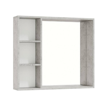 Шкаф-зеркало Onika Девис 80 бетон чикаго, универсальный