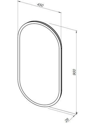Зеркало Aquanet Монте 45 белый матовый Зеркало Aquanet Монте 45 белый матовый