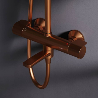 F0785A544 X-Joy, душ.система:  см-ль д/ванны/душа с ТМС, душ.штанга,верх.душ 220мм, руч.душ,роз.золо F0785A544 X-Joy, душ.система:  см-ль д/ванны/душа с ТМС, душ.штанга,верх.душ 220мм, руч.душ,роз.золо